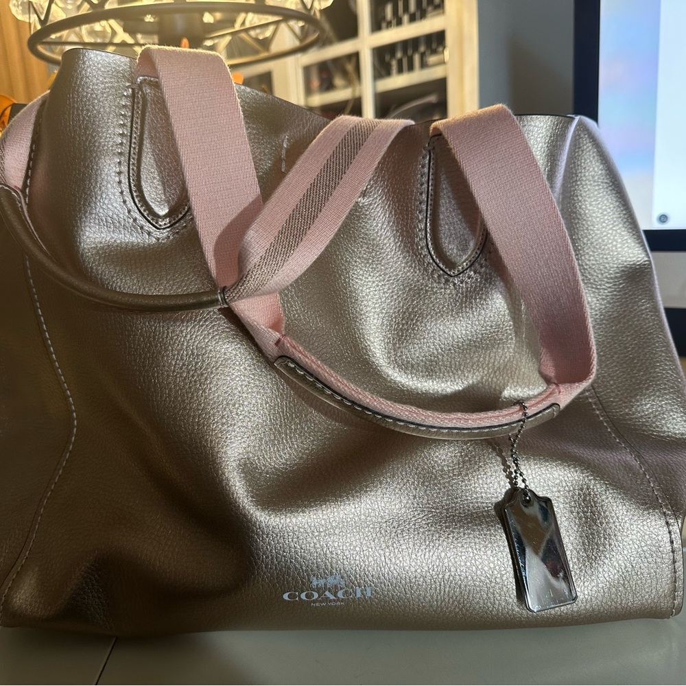 Coach Metallic Tot, NWOT